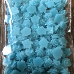 72# Blue Tiny Rose embellishments 1tsp - Image 2