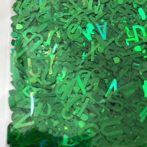 10g pack of laser cut letters green blue red pink (Aqua) - Image 7
