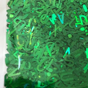 10g pack of laser cut letters green blue red pink (Aqua) - Image 7