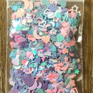 30# Multi Shape Pastel Mix Confetti 1tsp - Image 2
