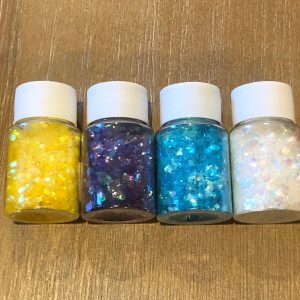 Cello flakes glitter iridescent jar 10g (Aqua blue)