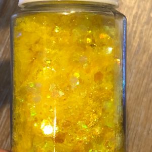 Cello flakes glitter iridescent jar 10g (Aqua blue) - Image 3