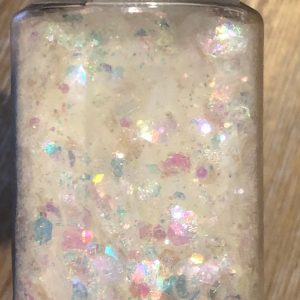 Cello flakes glitter iridescent jar 10g (Aqua blue) - Image 4