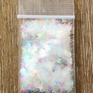 131# Clear iridescent Butterfly glitter 1tsp
