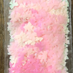 121# Pink iridescent bow glitter 1tsp - Image 2
