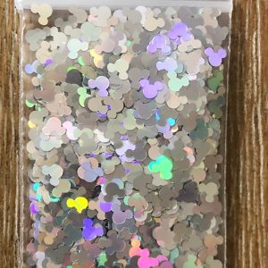 Alternative view of 90# Silver holographic mickey glitter 1tsp