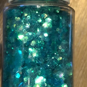 Cello flakes glitter iridescent jar 10g (Yellow) - Image 5