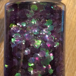 Cello flakes glitter iridescent jar 10g (Aqua blue) - Image 6