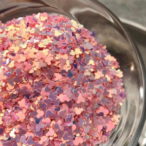 92# Iridescent pink mickey glitter 1tsp - Image 2