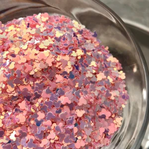 92# Iridescent pink mickey glitter 1tsp - Image 2