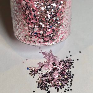Chunky light pink glitter appx 30g - Image 3