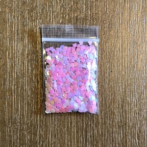 28# 29# 157# and 158# Pastel open star, heart, plum flower glitter 1tsp (#29 Open Stars) - Image 4