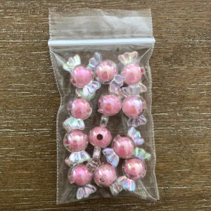 V x 12pcs Iridescent Candy Beads #48-#53 (Blue) - Image 3