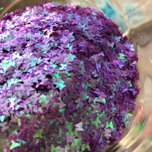 Irridescent Butterfly glitter 1tsp pink purple aqua (161 Purple) - Image 3