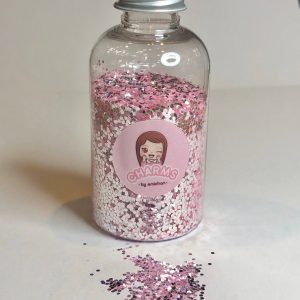 Chunky light pink glitter appx 30g - Image 2