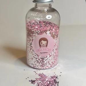 Chunky light pink glitter appx 30g - Image 2