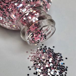 Chunky light pink glitter appx 30g - Image 4