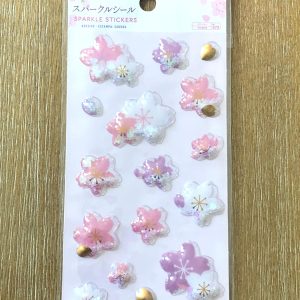 C112 New Daiso Cherry Blossom Sakura dry shaker sticker x