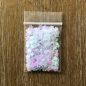 35#, 36# and 38# Iridescent flower sakura cherry blossom glitters 1tsp (#38 White) - Image 6