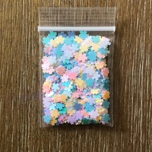 35#, 36# and 38# Iridescent flower sakura cherry blossom glitters 1tsp (#36 Blue) - Image 2