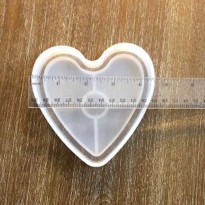 x Heart trinket silicone coaster mold