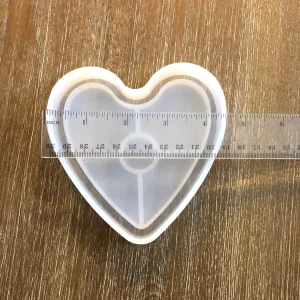 x Heart trinket silicone coaster mold