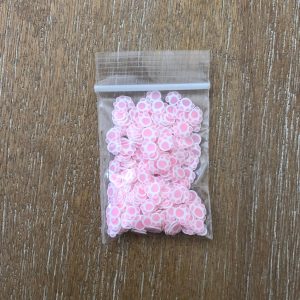 114# Clay paw slices Embellishments 5g (Pink) - Image 2
