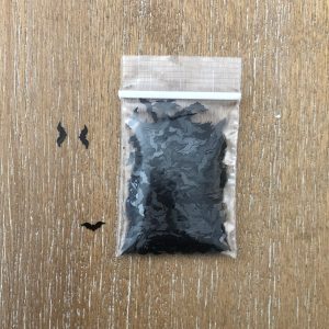71# Black Tiny Bat Glitter 1tsp