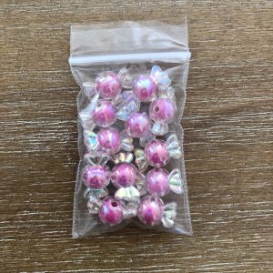 V x 12pcs Iridescent Candy Beads #48-#53 (Blue) - Image 7