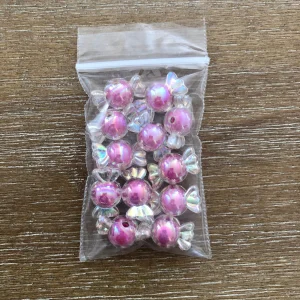 V x 12pcs Iridescent Candy Beads #48-#53 (Blue) - Image 7