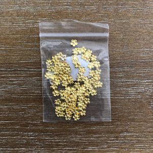 Gold Metal Cherry Blossom Embelishment appx 100pcs Sakura (Gold) - Image 2