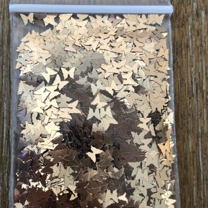Alternative view of 123# Champagne gold Butterfly glitter 1tsp