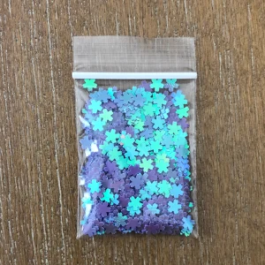 37# and 63# Pink and Purple Iridescent flower sakura cherry blossom glitters 1tsp (#37 Purple) - Image 2