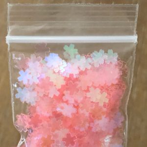62# Transparent Light Pink flower sakura cherry blossom glitter confetti 1tsp - Image 4