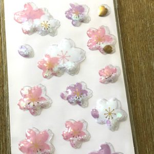 C112 New Daiso Cherry Blossom Sakura dry shaker sticker x - Image 2