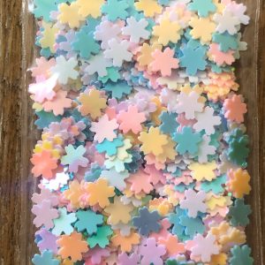 35#, 36# and 38# Iridescent flower sakura cherry blossom glitters 1tsp (#38 White) - Image 3