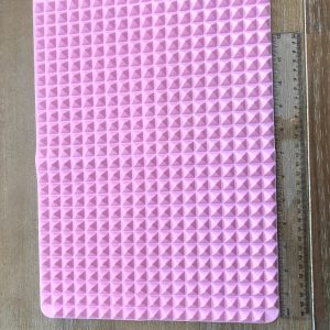 NEW COLOR Resin pastel pink doming matt matte raised large size waffle mold (New Pink) - Image 3