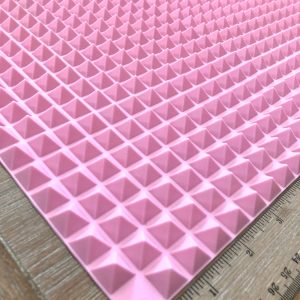 NEW COLOR Resin pastel pink doming matt matte raised large size waffle mold (New Pink) - Image 2