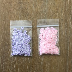 114# Clay paw slices Embellishments 5g (Pink)