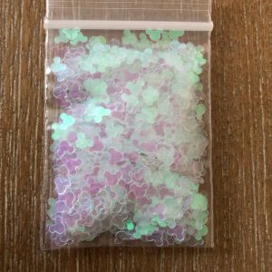 47# Clear translucent iridescent Mickey glitter 1tsp - Image 2