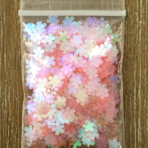 Alternative view of 62# Transparent Light Pink flower sakura cherry blossom glitter confetti 1tsp