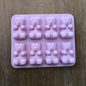 x New Light Pink 8 cavity silicone gummy bear mold