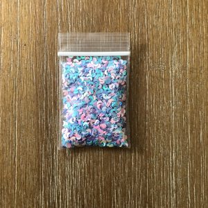 60# Pastel Multicolor Moon Glitter 1tsp