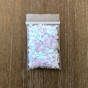 48# white iridescent mickey glitter 1tsp