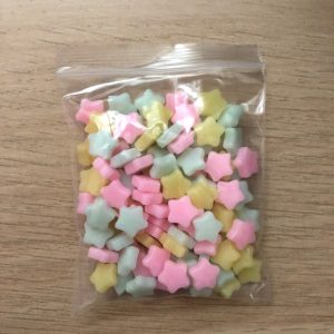 Tiny star embellishments Flatback appx 100pcs Shaker fillers
