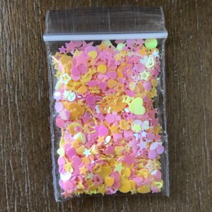 57# Multi shape pastel Mix confetti glitter 1tsp - Image 2