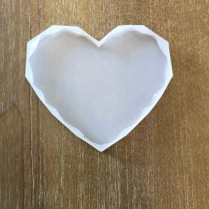 x Single cavity large heart mold silicone