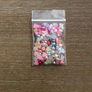 111# Tiny heart embellishments 1tsp