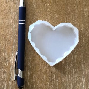 x Single cavity medium heart mold silicone