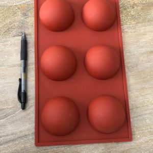 x Large 6 cavity semi sphere silicone mold - Image 2